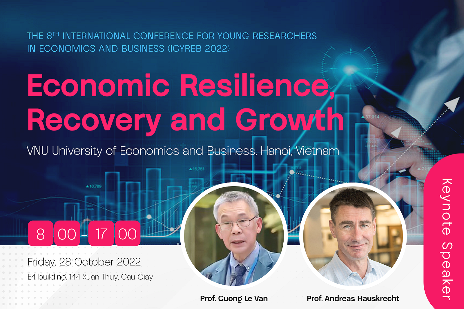 Hội thảo Khoa học quốc tế Các nhà khoa học trẻ khối Kinh tế & Kinh doanh 2022 (ICYREB 2022)
